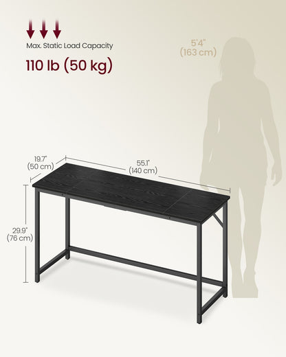 Steel frame computer desk for study or home office - image 17
