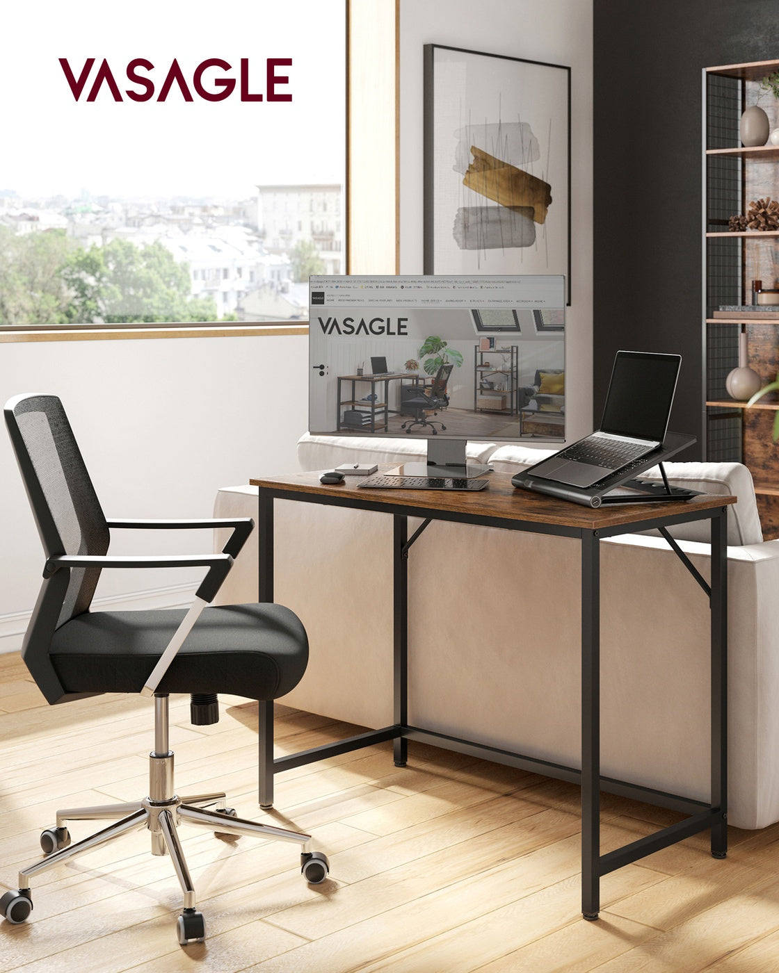 Computer Desk, Home Office Desk, for Work Study - image 14