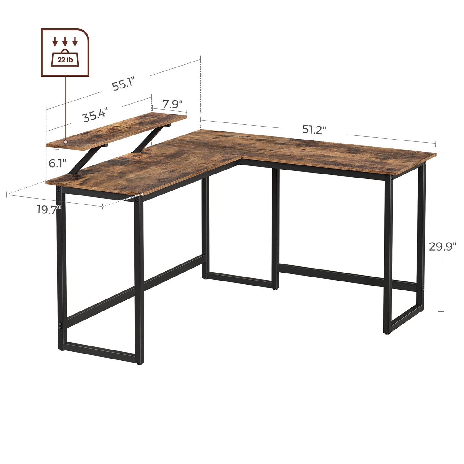 Monitor Stand Computer Desk - image 4