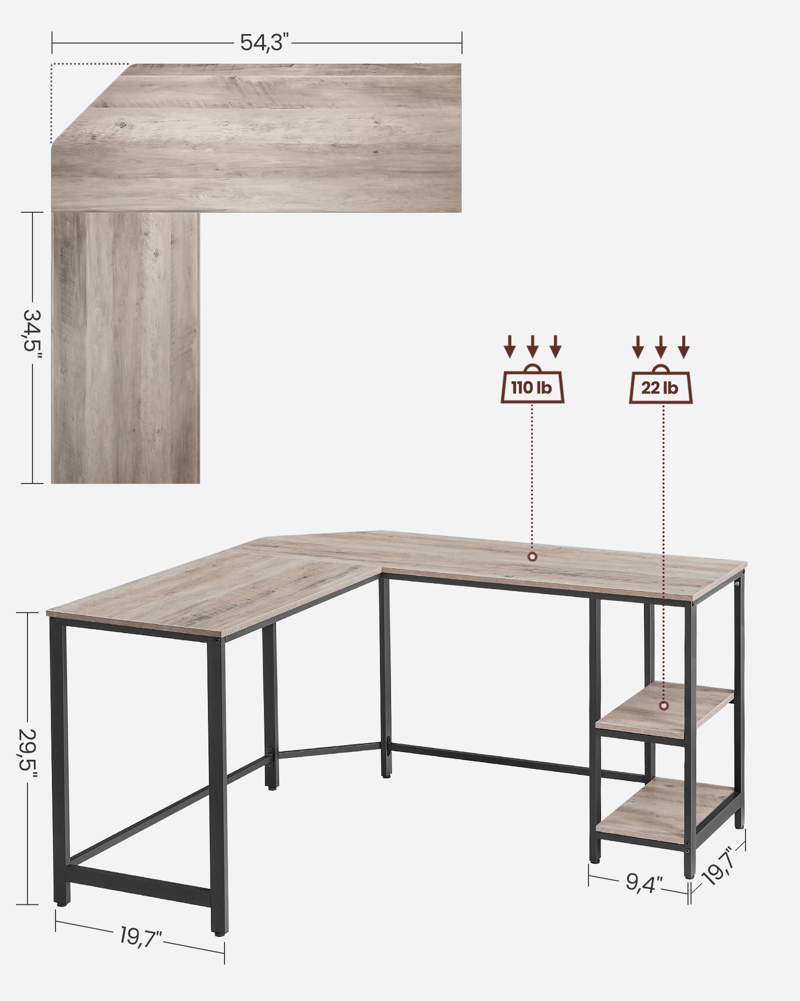 L-Shaped Computer Desk - image 16