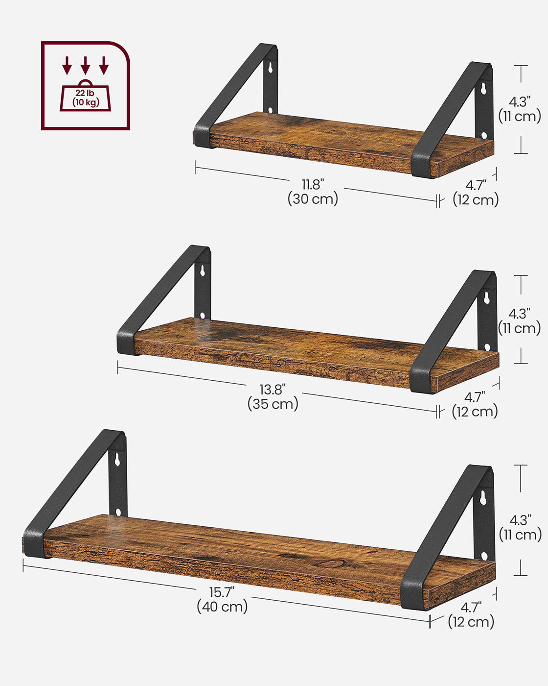 Floating Display Shelf Set - image 8