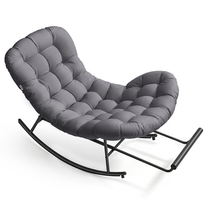 Steel rocking papasan chair for patio bedroom or living room - image 24