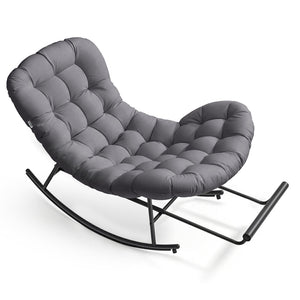 Steel rocking papasan chair for patio bedroom or living room - image 24