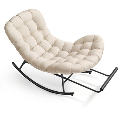 Steel rocking papasan chair for patio bedroom or living room - image 16