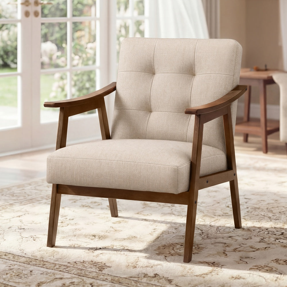 PU leather accent chair for living room bedroom or office - image 9