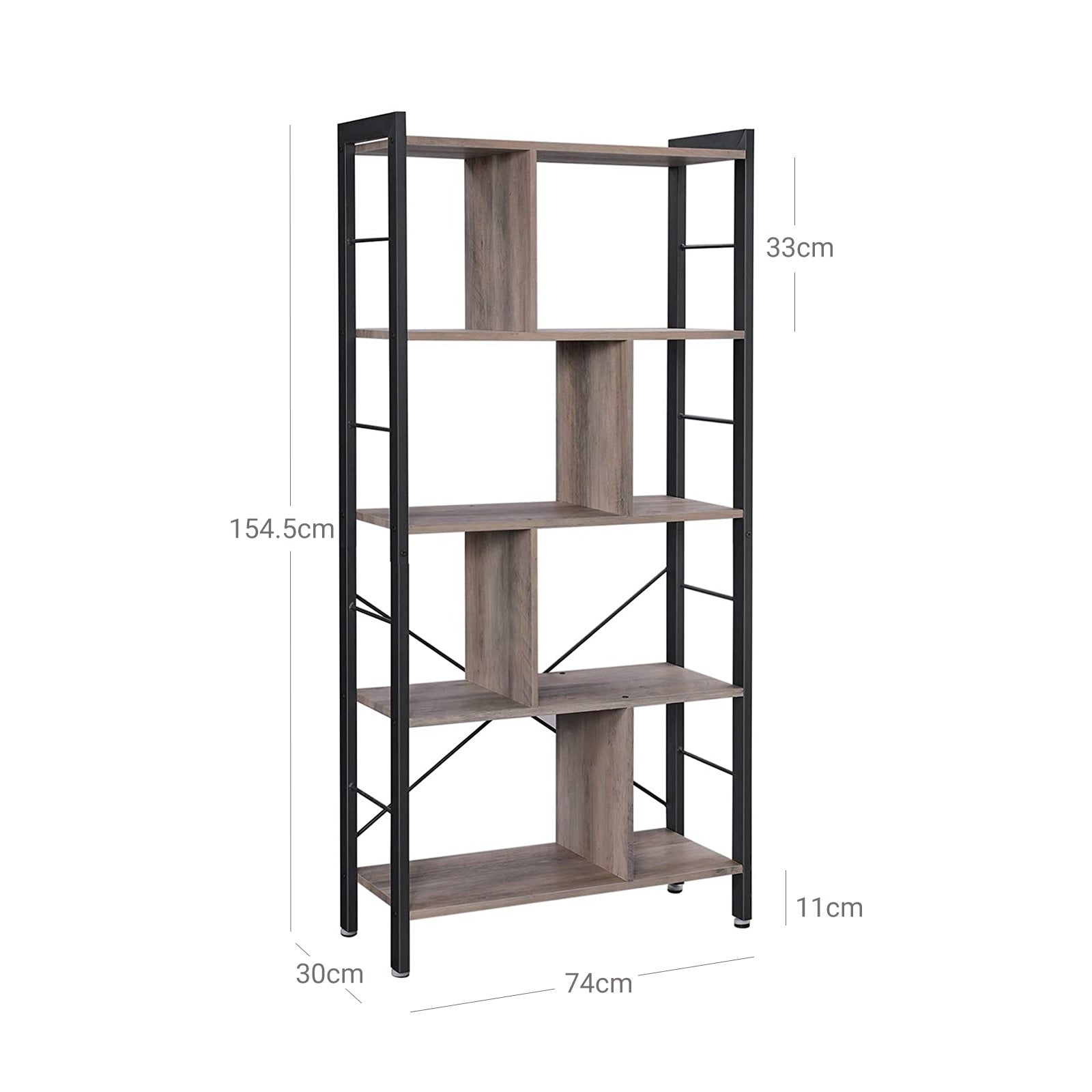 Large 4-Tier Bookcase - image 9