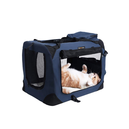 Large Blue Pet Carrier - image 2
