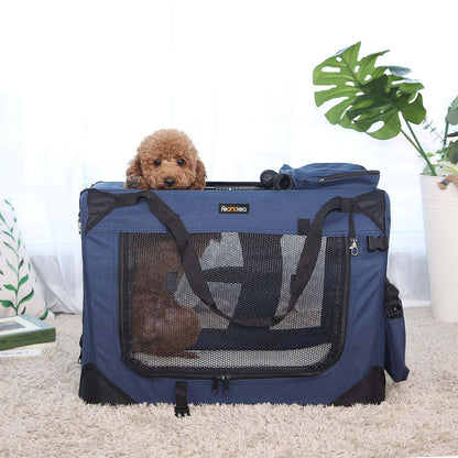 Large Blue Pet Carrier - image 3