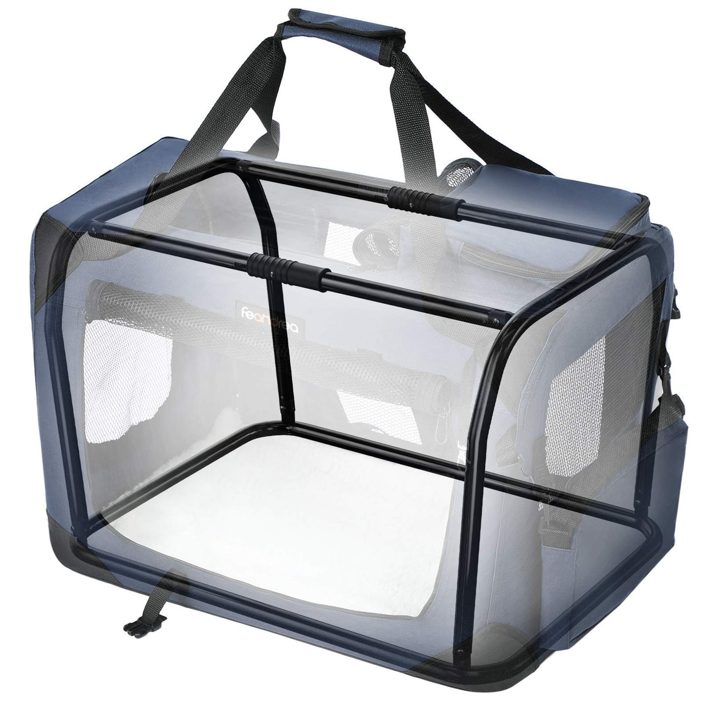Large Blue Pet Carrier - image 4
