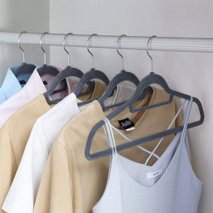 Light Grey Velvet Hangers - image 3