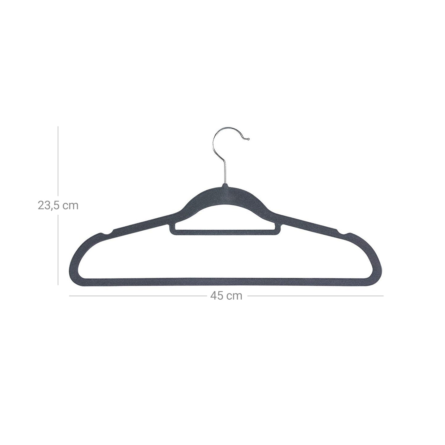 Light Grey Velvet Hangers - image 7