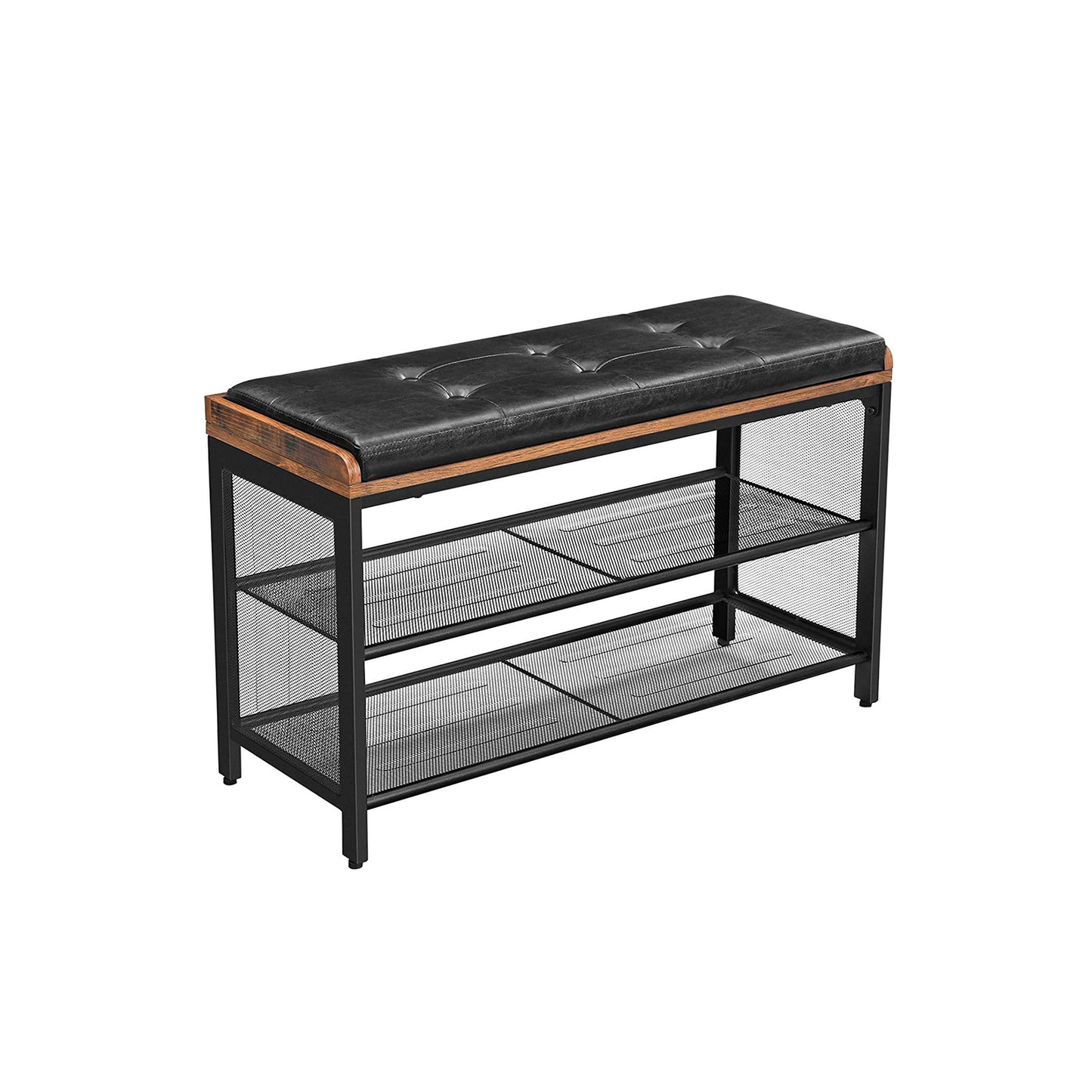 Mesh Shelf Shoe Bench - image 1