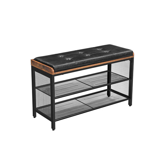 Mesh Shelf Shoe Bench - image 1