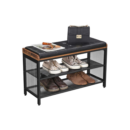 Mesh Shelf Shoe Bench - image 2