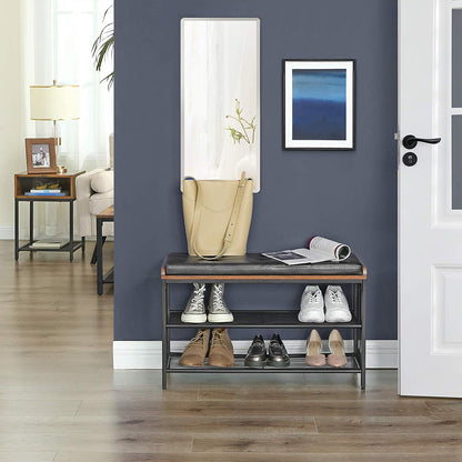 Mesh Shelf Shoe Bench - image 4