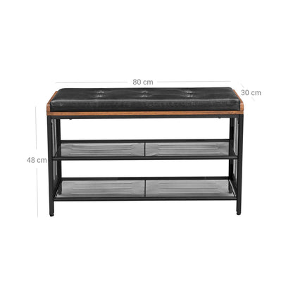 Mesh Shelf Shoe Bench - image 7