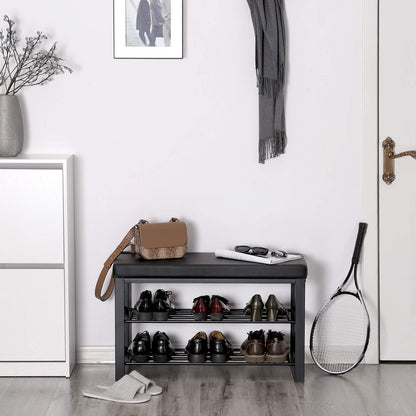 3-Tier Shoe Bench with Foam Padded Seat - image 3