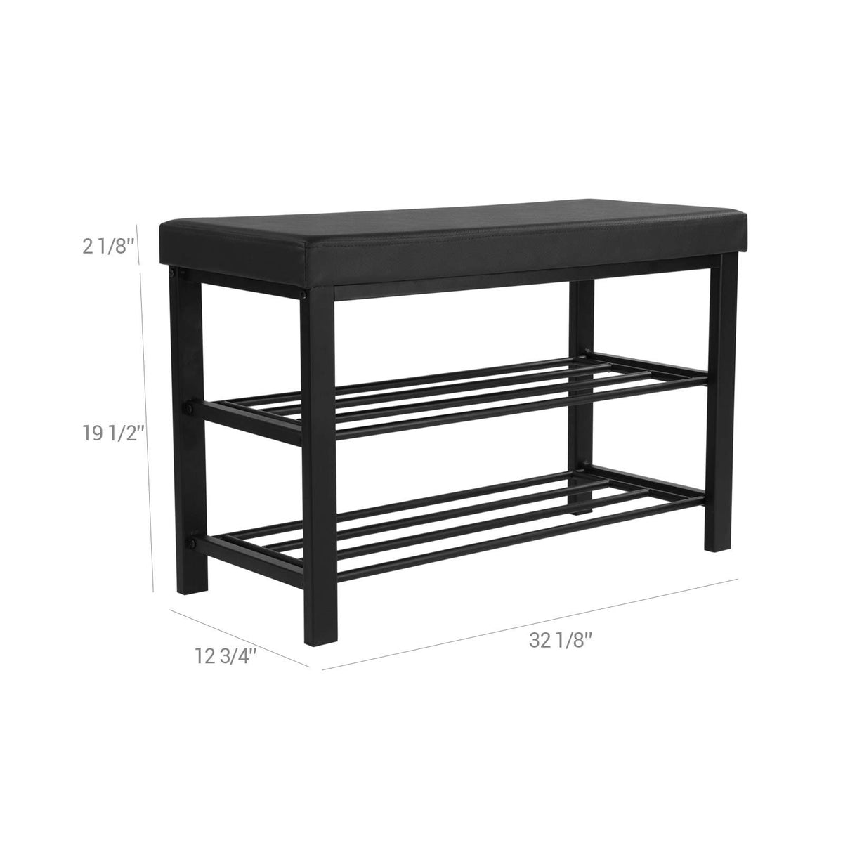 3-Tier Shoe Bench with Foam Padded Seat - image 7