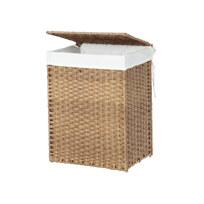 Handwoven Double Laundry Hamper - image 1
