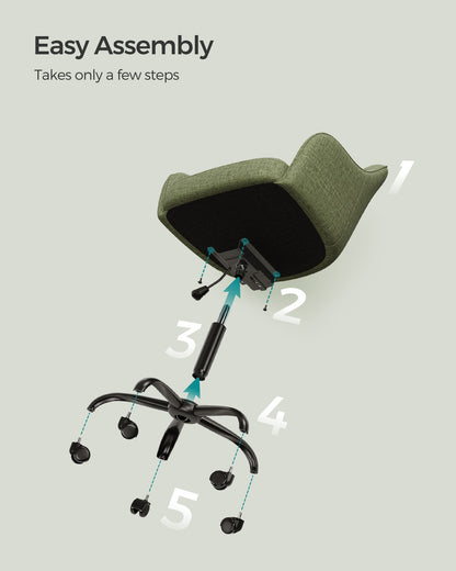 Modern Grey Adjustable Office Chair with Armrest - image 52