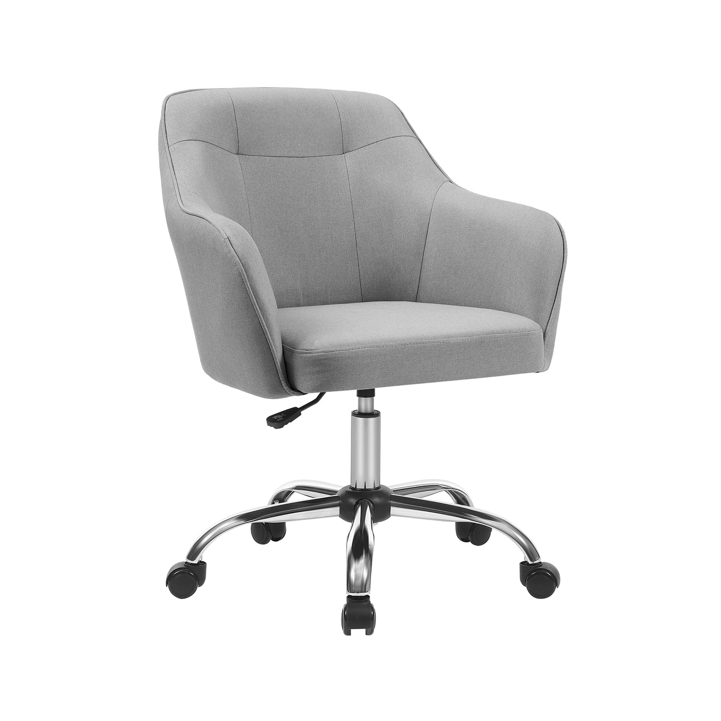 Modern Grey Adjustable Office Chair with Armrest - image 2