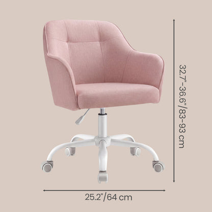 Desk Chair with Armrests, Loads 110 kg, for Home Office, Study, Bedroom, Adjustable Office Chair, Green - image 29