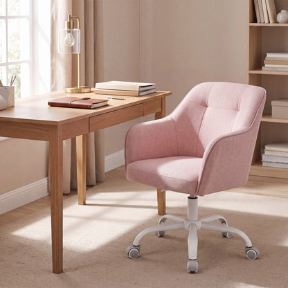 Desk Chair with Armrests, Loads 110 kg, for Home Office, Study, Bedroom, Adjustable Office Chair, Green - image 30
