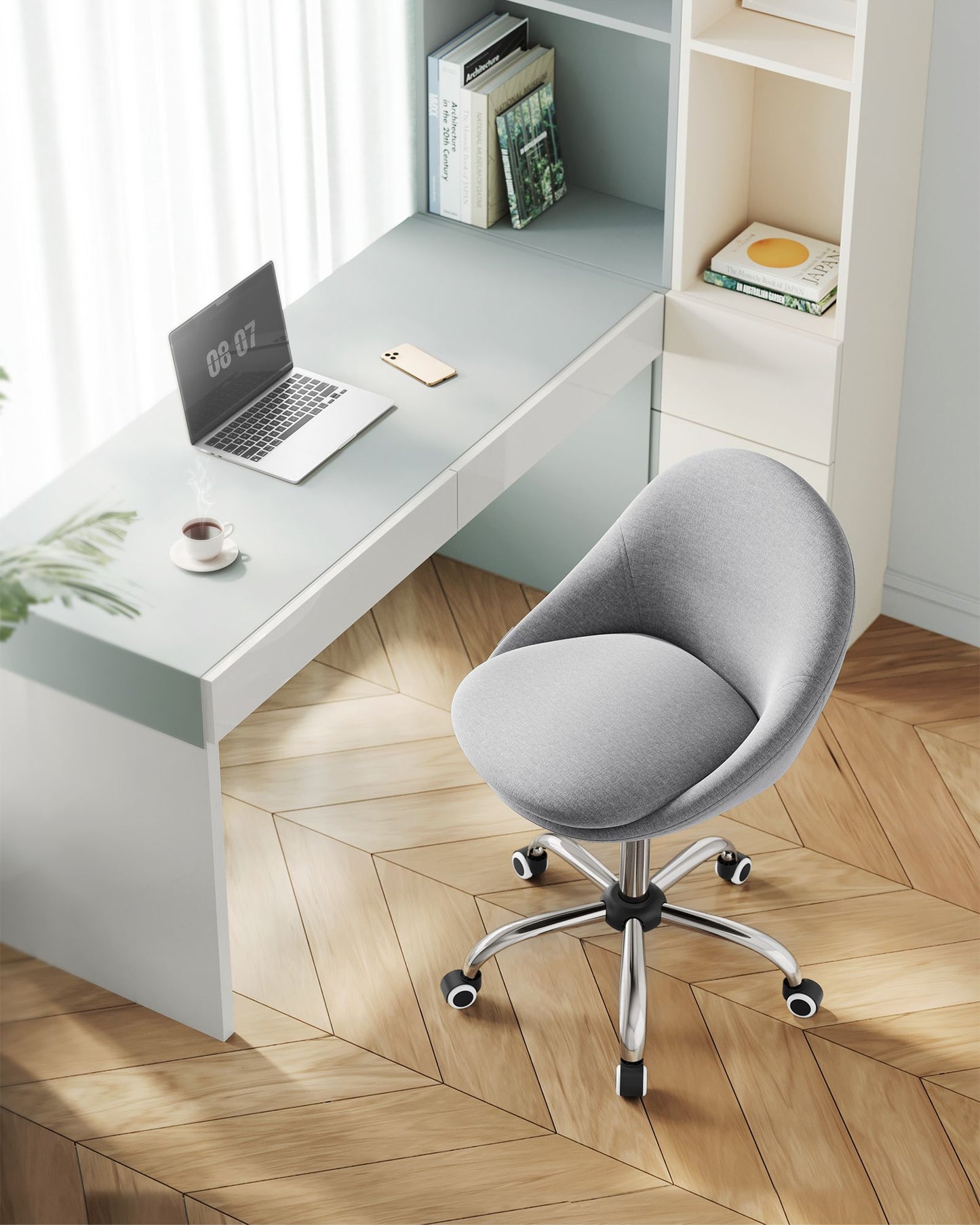 60 cm Wide Office Chair Dove Grey - image 3