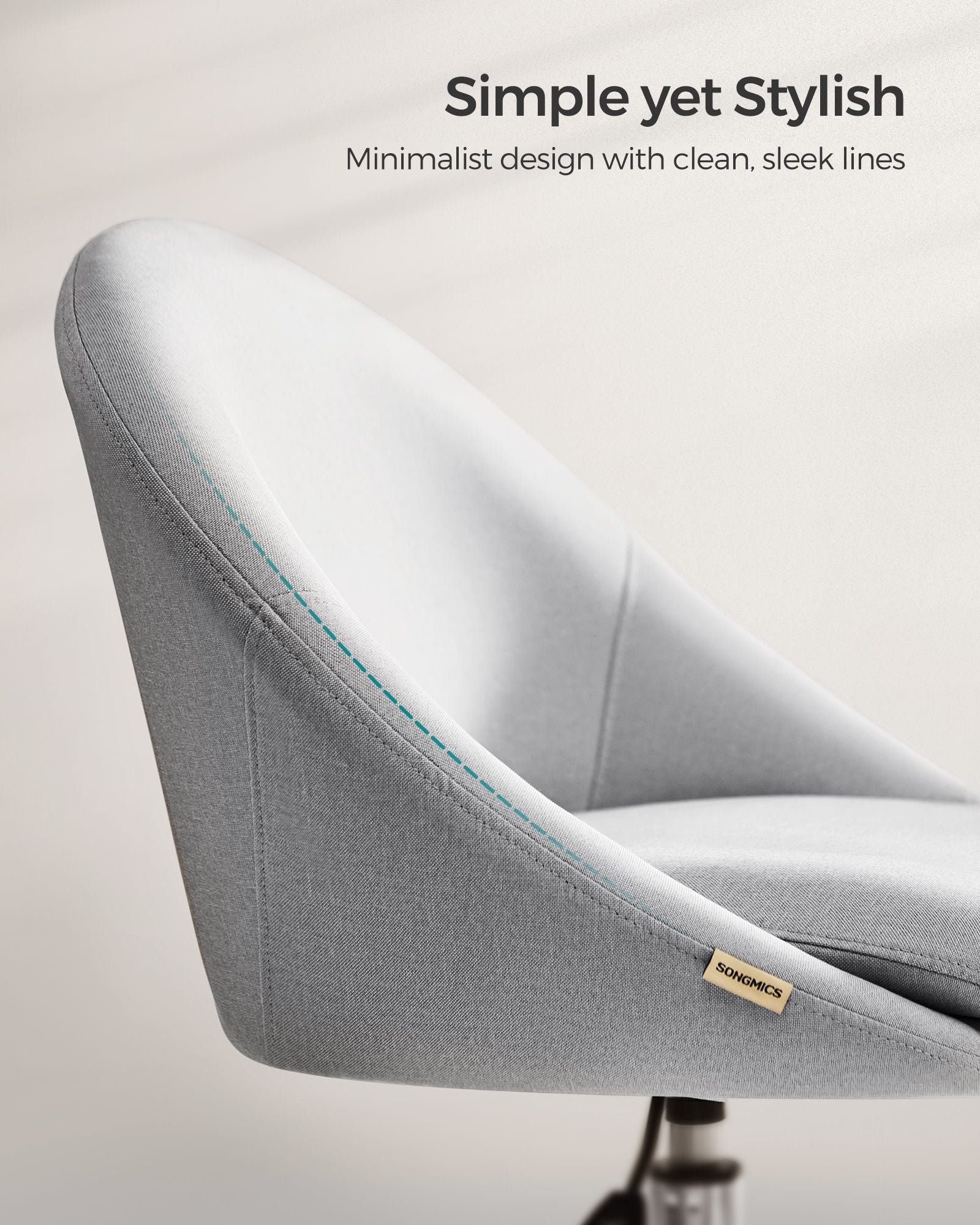 60 cm Wide Office Chair Dove Grey - image 4
