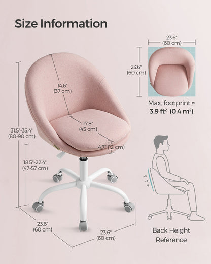 60 cm Wide Office Chair Dove Grey - image 15