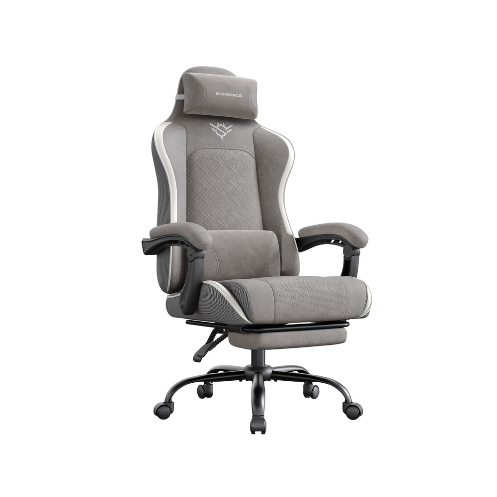 Ergonomic Office Computer Desk Chair with Footrest and Synchronised Armrests Ink Black - image 8