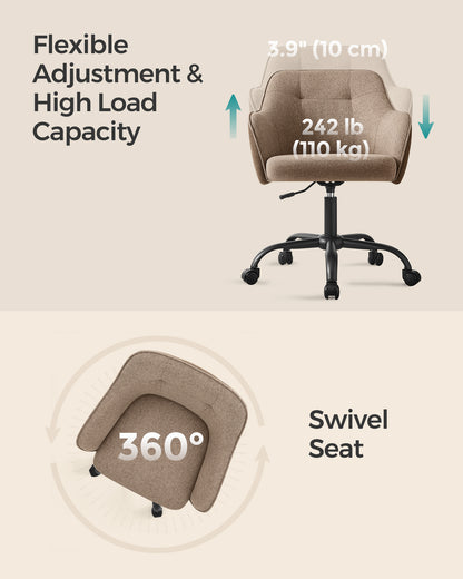 Modern Grey Adjustable Office Chair with Armrest - image 15