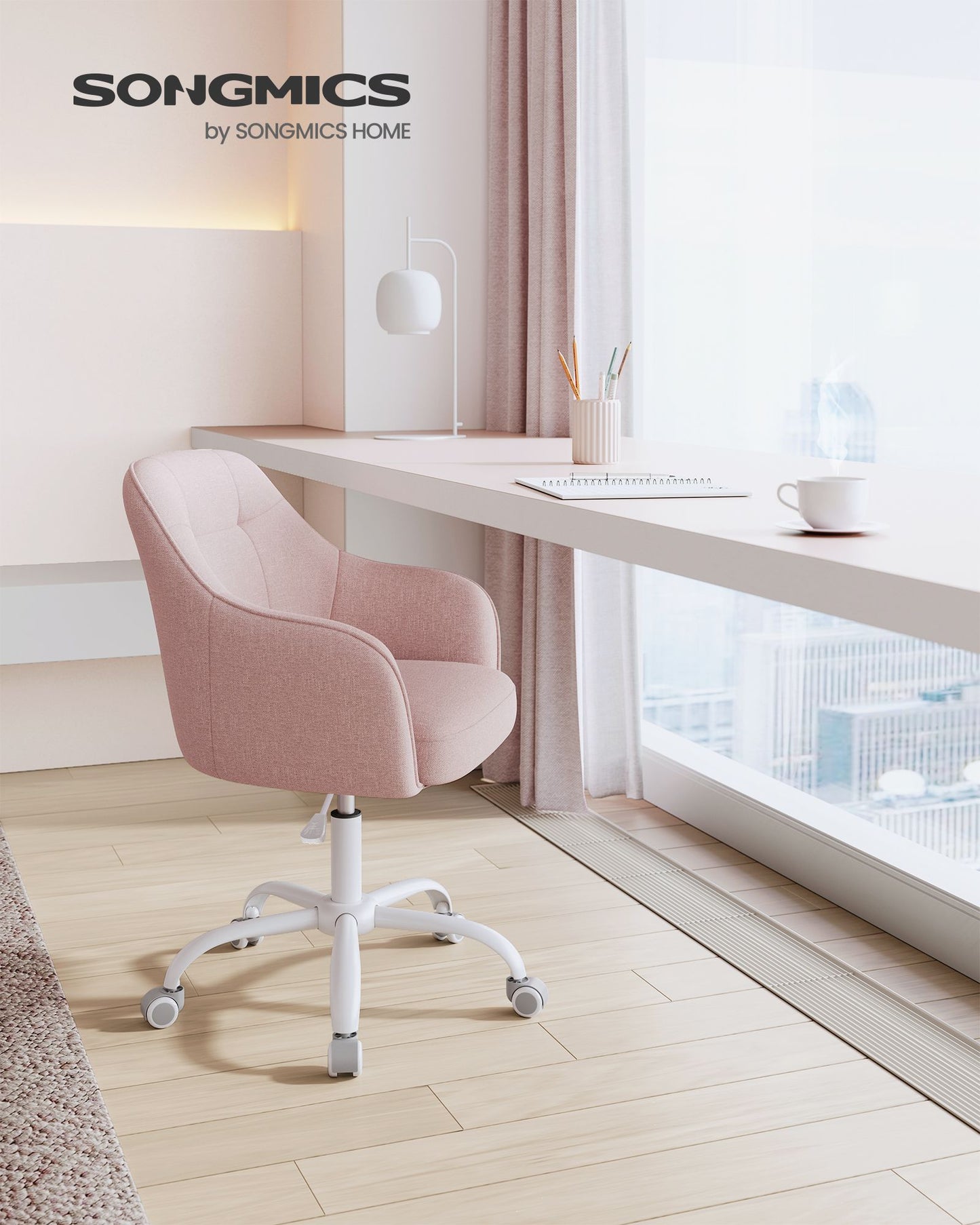 Modern Grey Adjustable Office Chair with Armrest - image 20