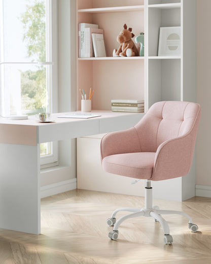 Modern Grey Adjustable Office Chair with Armrest - image 21