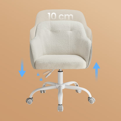 Desk Chair with Armrests, Loads 110 kg, for Home Office, Study, Bedroom, Adjustable Office Chair, Green - image 39