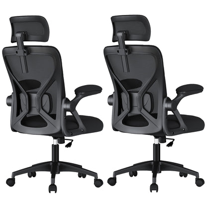 Ergonomic Mesh Office Chairs with Adjustable Lumbar Support and Headrest - image 6