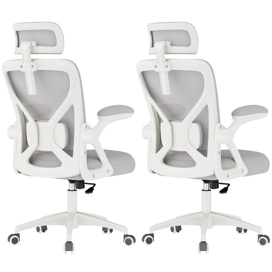 Ergonomic Mesh Office Chairs with Adjustable Lumbar Support and Headrest - image 1