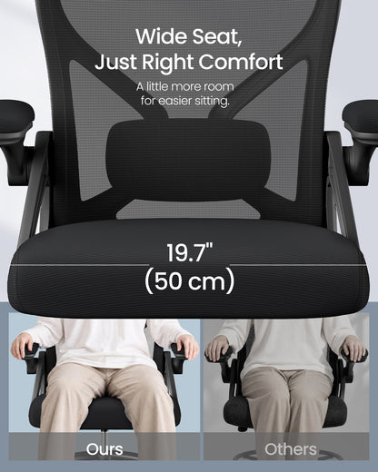 Drafting Chair, Ergonomic Tall Office Chair for Standing Desk, Mesh Back, Adjustable Footring