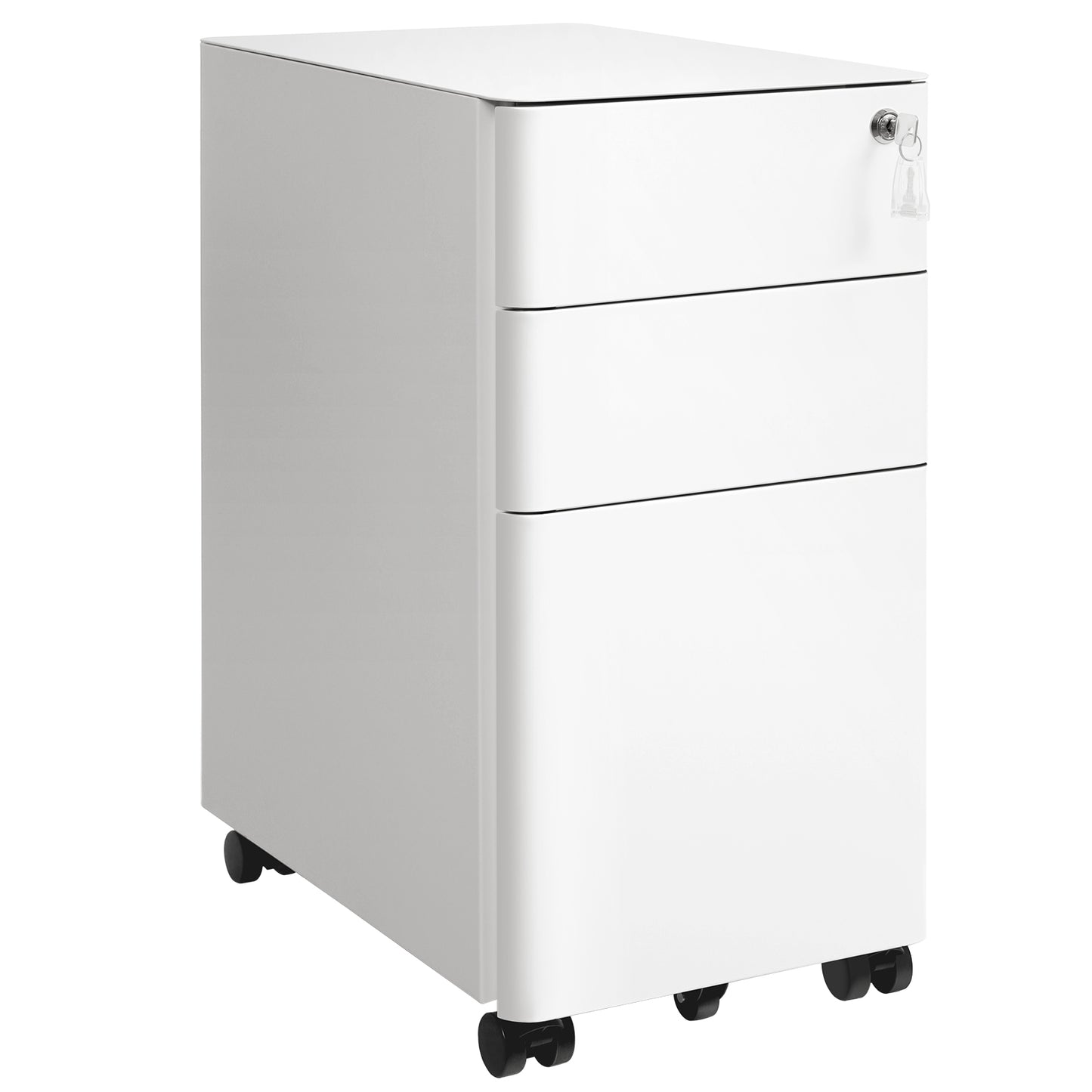 File Cabinet, Steel Filing Cabinet with 3 Drawers - image 1
