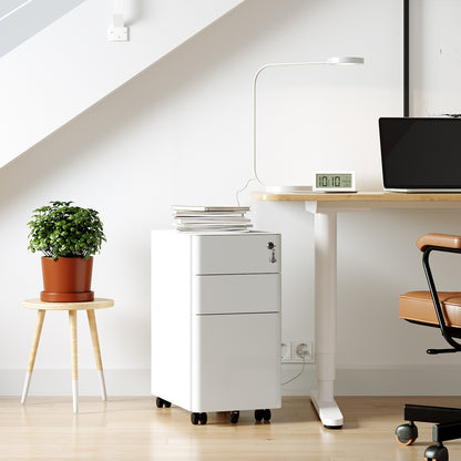 File Cabinet, Steel Filing Cabinet with 3 Drawers - image 2