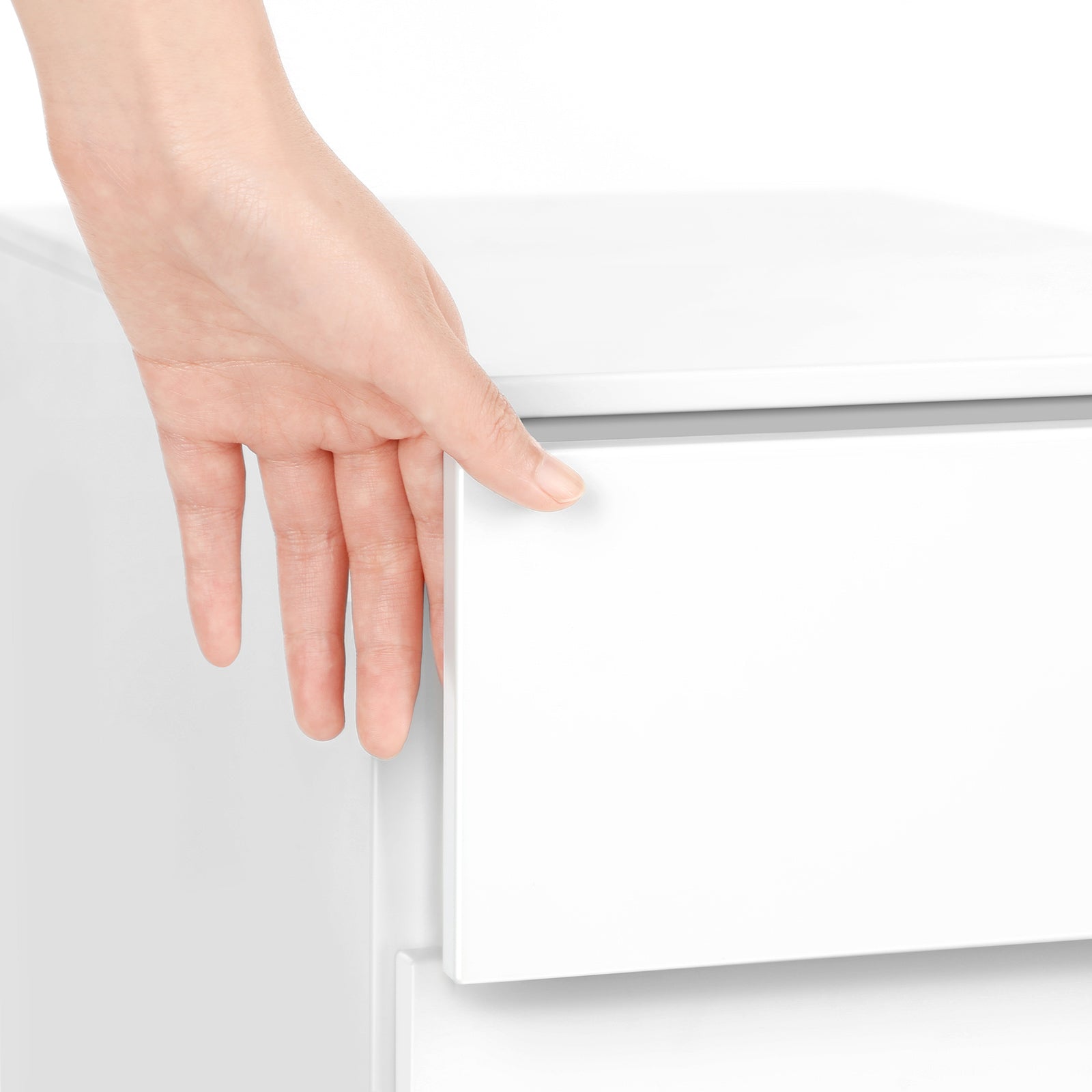 White Lockable File Cabinet on Wheels - image 6