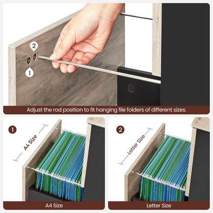2-Drawer File Cabinet for Home Office