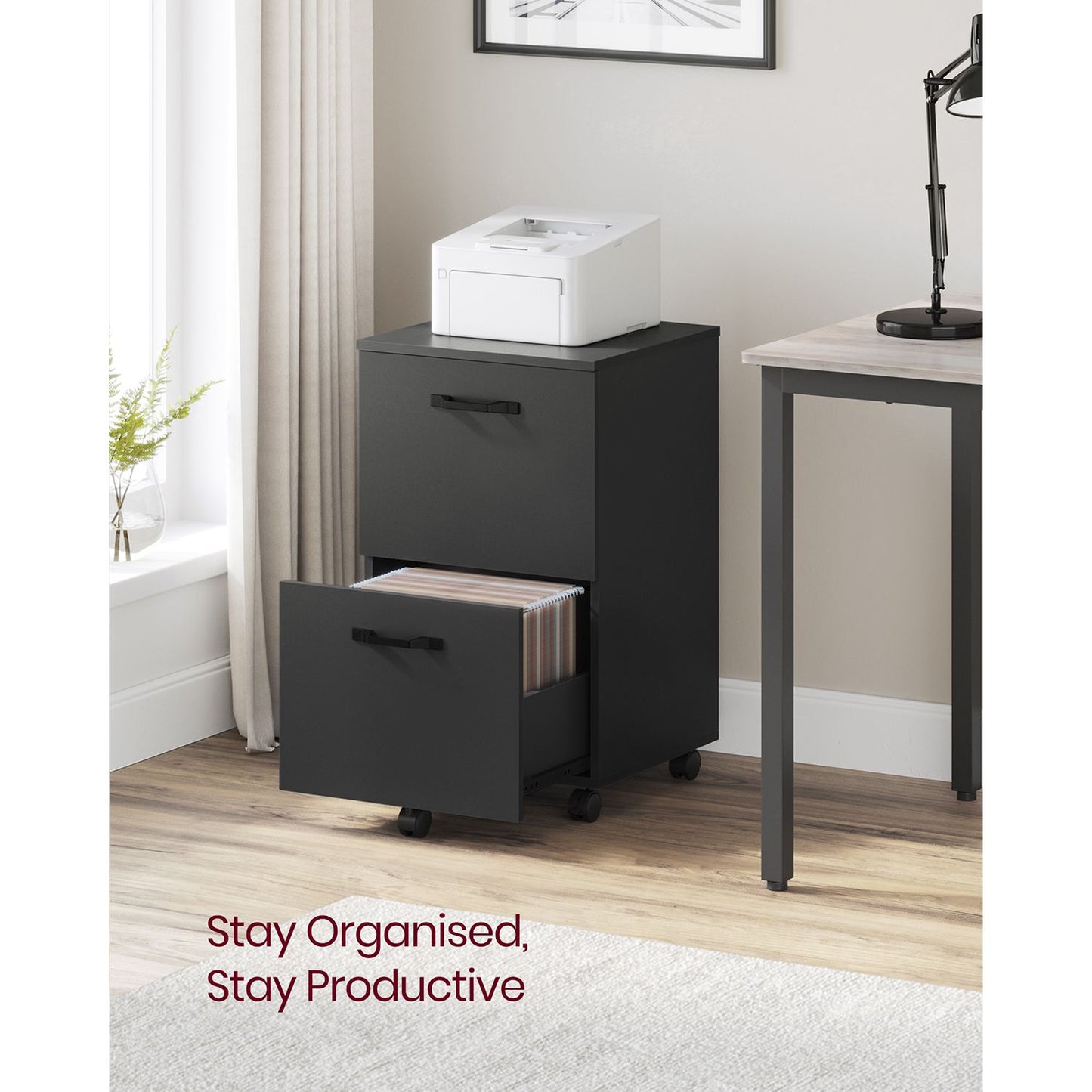 2-Drawer File Cabinet for Home Office