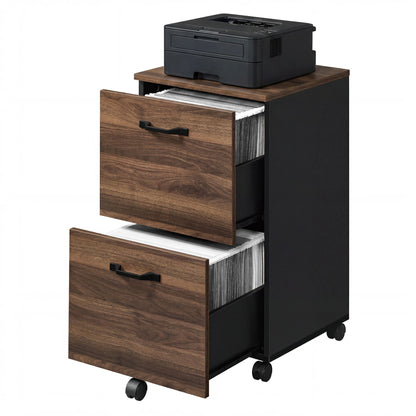 2-Drawer File Cabinet, Small Rolling Filing Cabinet Printer Stand, for A4, Letter-Size Documents, Home Office - image 1