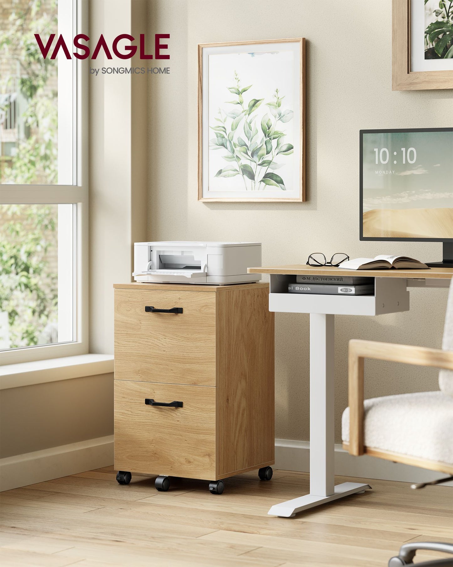 2-Drawer File Cabinet for Home Office