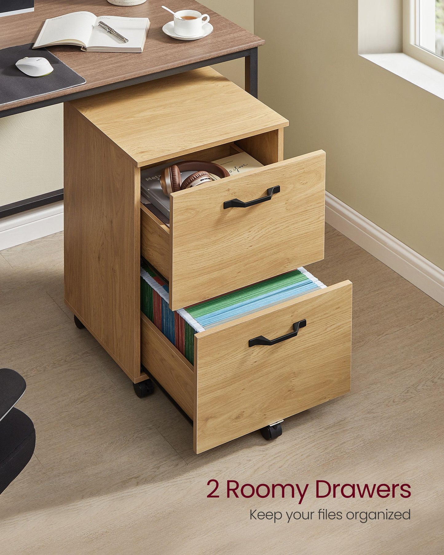 2-Drawer File Cabinet for Home Office