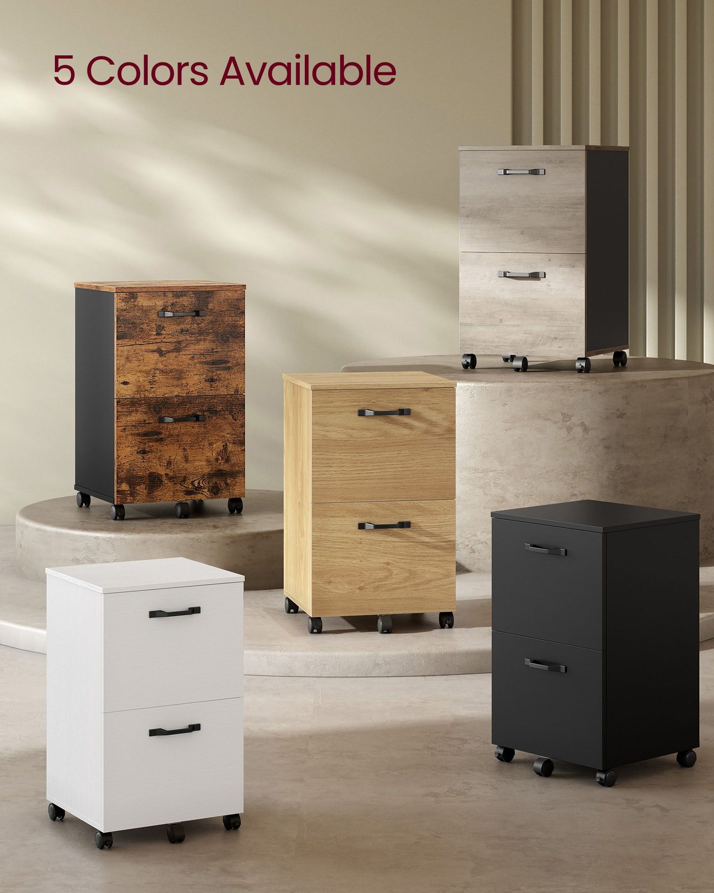 2-Drawer File Cabinet for Home Office
