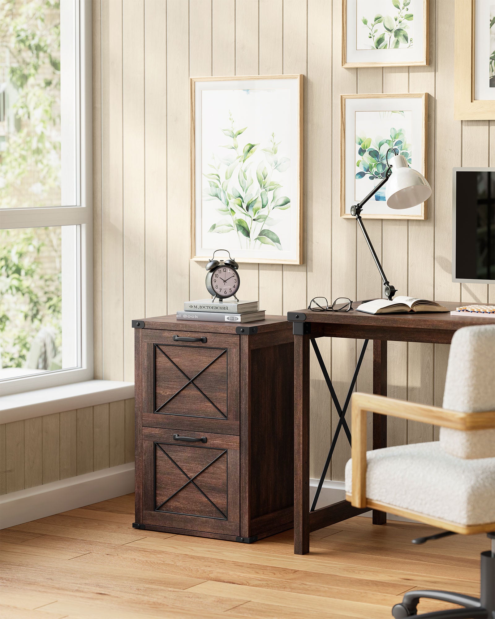 Filing Cabinet with 2 File Drawers - HWLEXTRA 