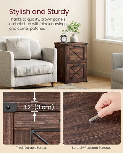 Filing Cabinet with 2 File Drawers - HWLEXTRA 