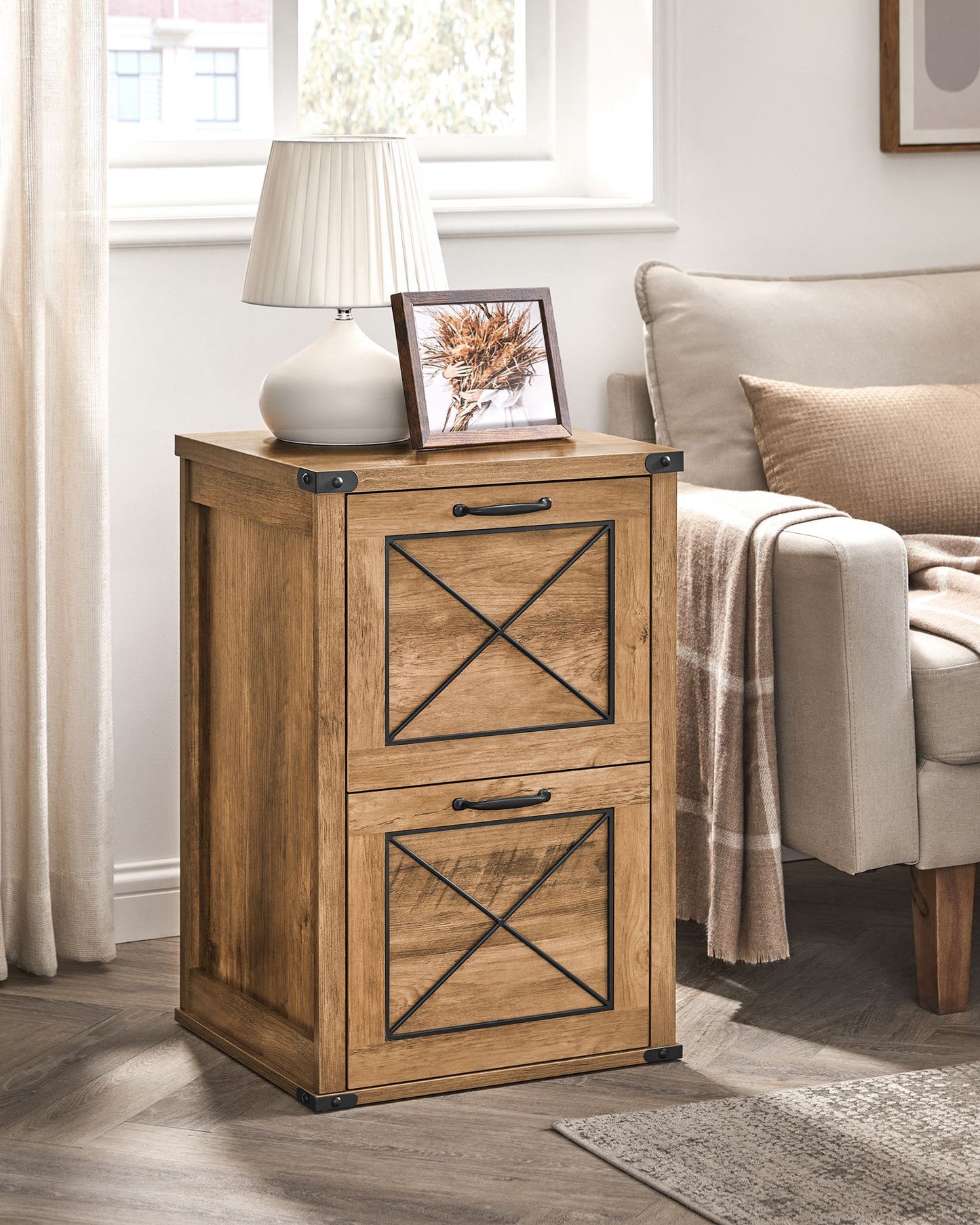 File Cabinet with 2 File Drawers, Fit A4